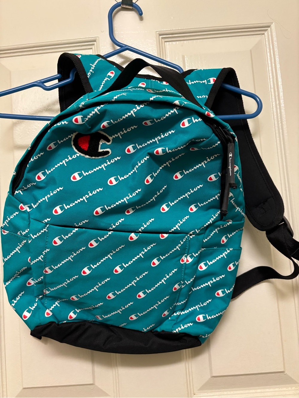 Champion Teal Repeat Logo Backpack
